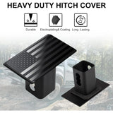 American flag metal tow hitch cover 2 inch — view 5