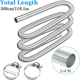 Stainless steel air heater hose 300cm 2.5cm — view 3