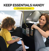 2 pack XL waterproof back seat kick mats — view 4