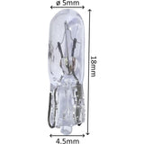 10 pcs T5 12V 1.2W dashboard bulbs — view 3