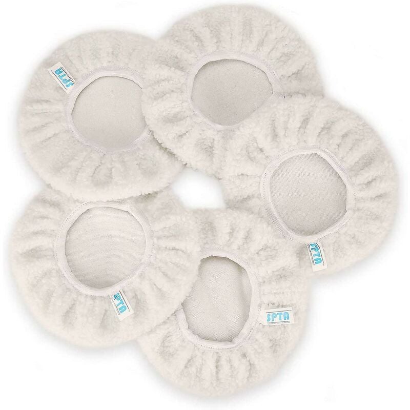 5 pcs wool polishing bonnets 230-250mm — view 2