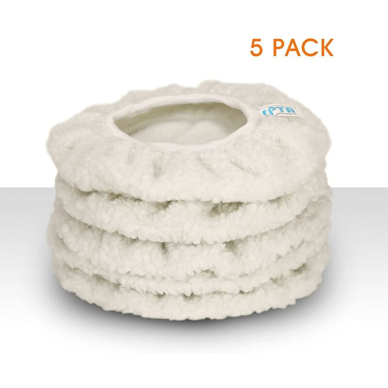 5 pcs wool polishing bonnets 230-250mm — view 3