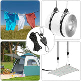 2 pcs 4m adjustable ratchet rope pulley — view 5
