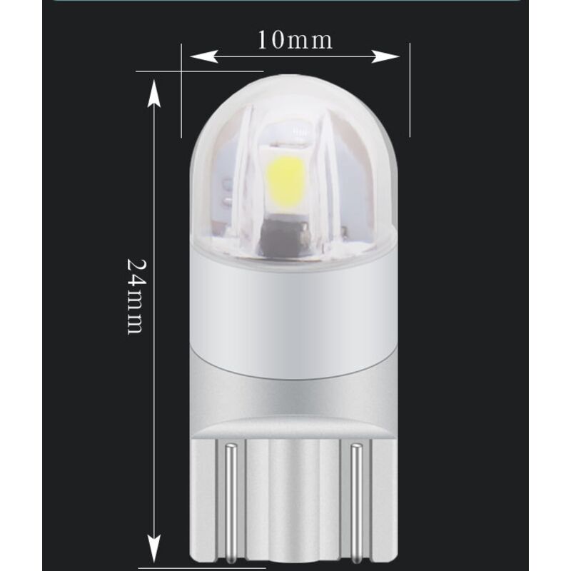 T10 W5W 12V white LED marker light — view 3