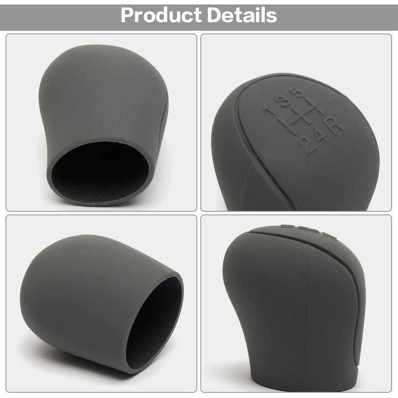Silicone car gear shift knob cover — view 5