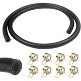 1 metre diesel fuel hose with clamps — view 2