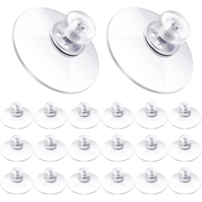 40mm PVC suction cups with screw nut — view 2