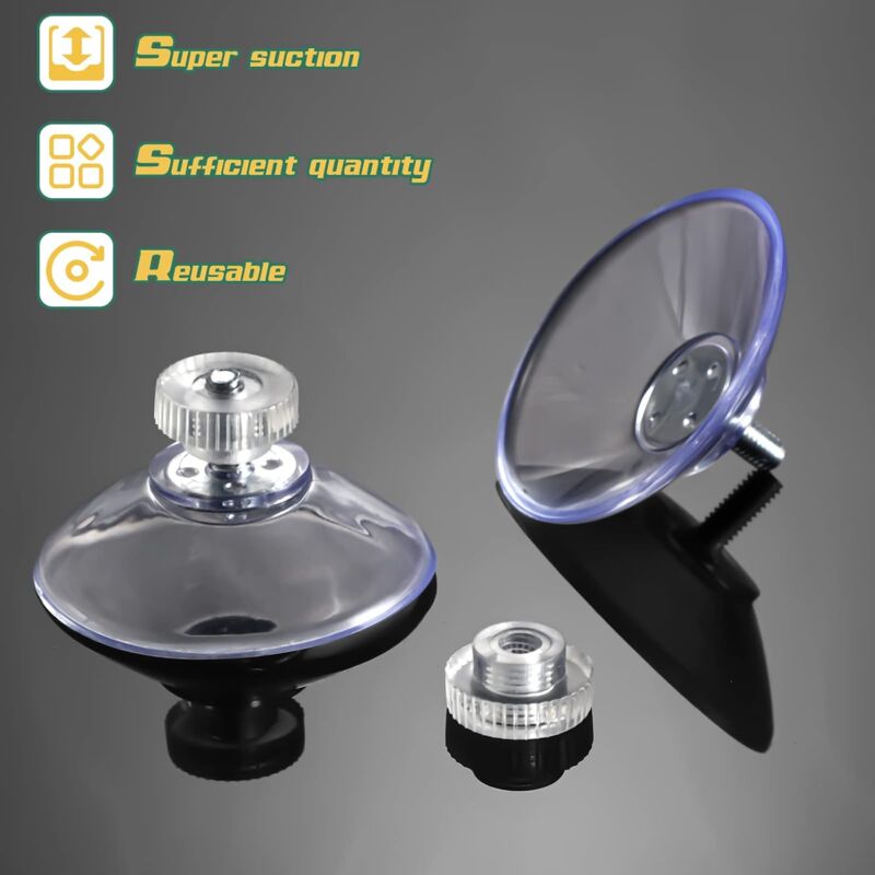 40mm PVC suction cups with screw nut — view 4