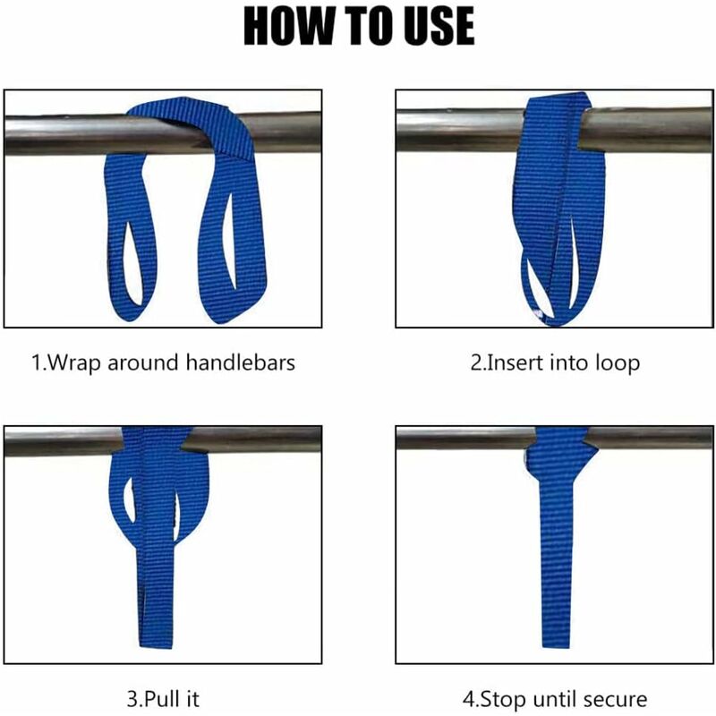 Adjustable tie down ratchet straps — view 5