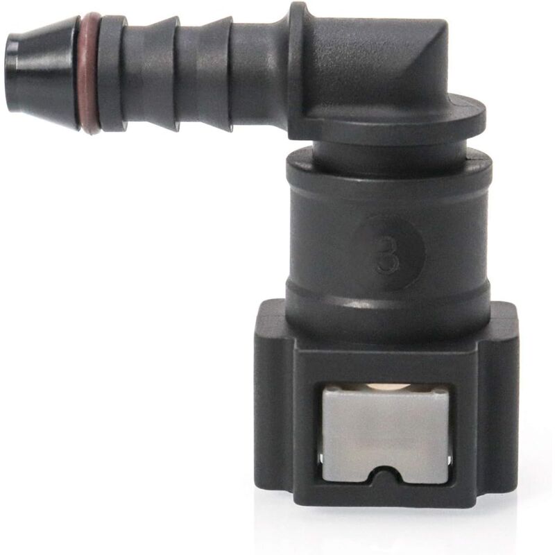 2 pcs 90 degree quick fuel line connector — view 4