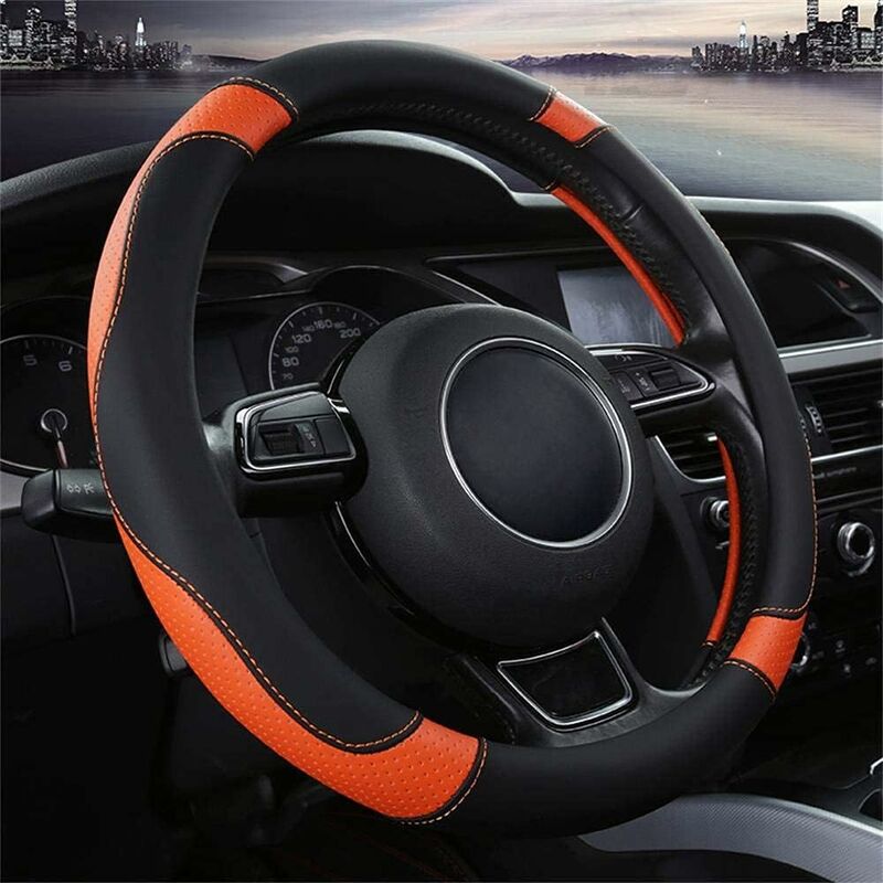 Universal microfibre steering wheel cover 37-38cm — view 4