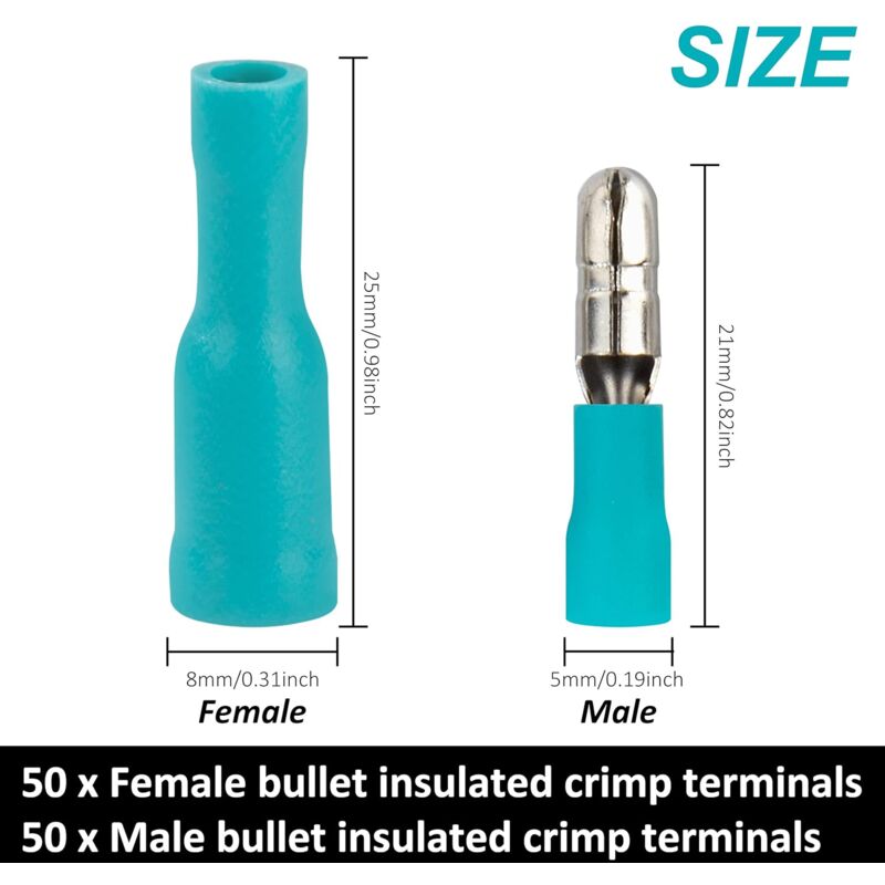 Insulated round crimp terminal connectors — view 4