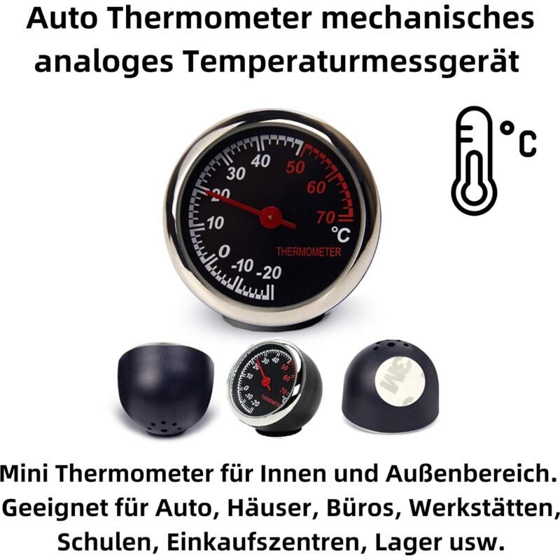 Car mechanical needle analogue thermometer — view 3