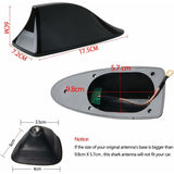 Universal black shark fin car antenna — view 5