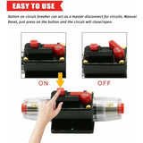 Inline car circuit breaker fuse manual reset — view 3