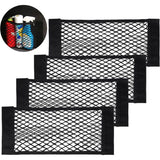 4 pcs car boot storage net pockets — view 2