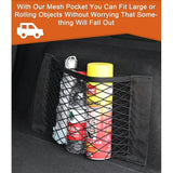 4 pcs car boot storage net pockets — view 4