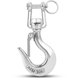 Heavy duty stainless steel lifting hook — view 2