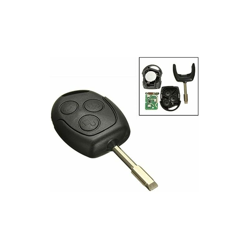 3 button 433MHz remote key fob Ford — view 2