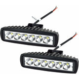 2 x 6 inch 18W LED work light bar — view 2
