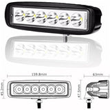 2 x 6 inch 18W LED work light bar — view 5