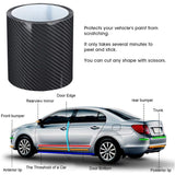 Anti-scratch carbon fibre door edge strip — view 5