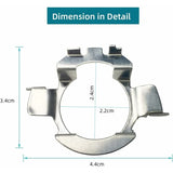 2 pcs metal LED H7 bulb adapter holder — view 3