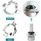 2 pcs metal LED H7 bulb adapter holder — view 5