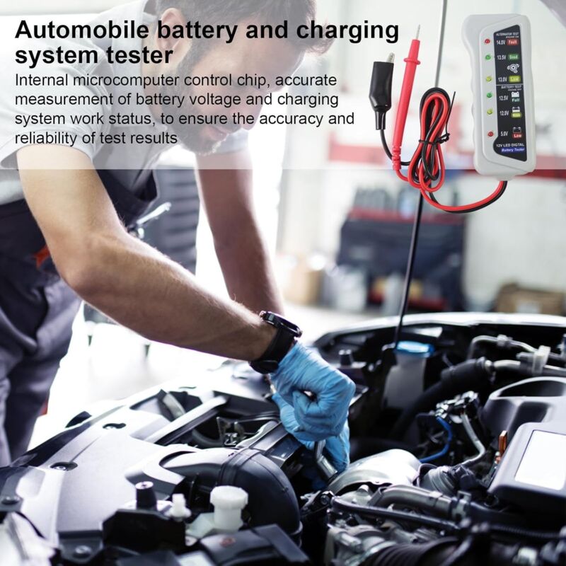 6V 12V car battery tester analyser — view 5
