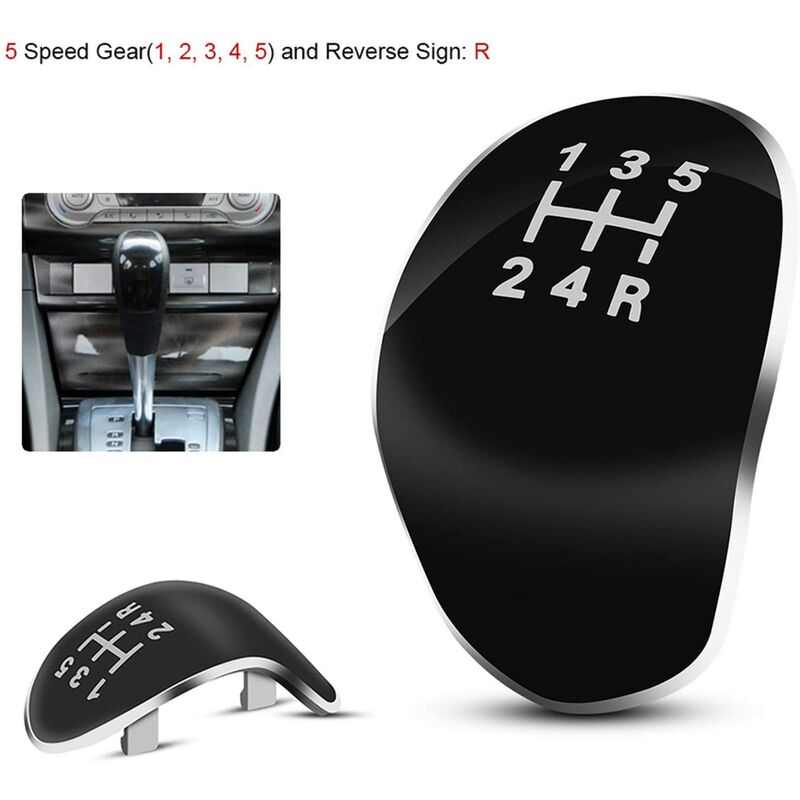5 speed gear shift knob cap for Ford Fiesta — view 4