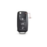 Folding key shell fob VW Golf Mk6 3 button — view 3