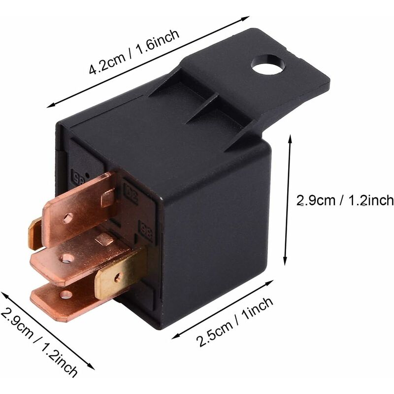 5 pcs 5 pin 12V 80A automotive relay — view 5