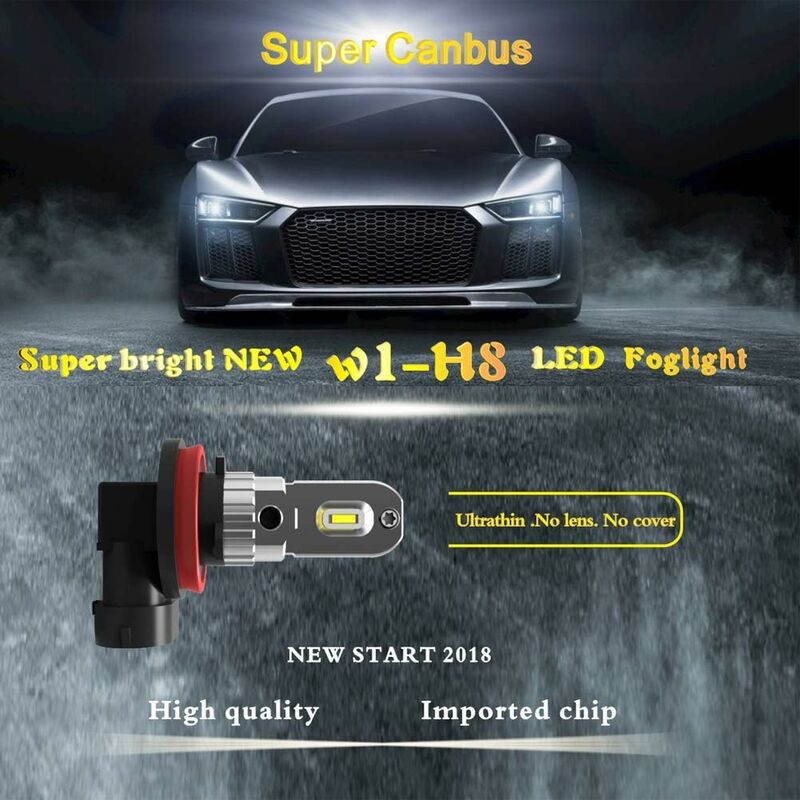 H11 H8 H9 LED fog light bulb 6000K — view 3