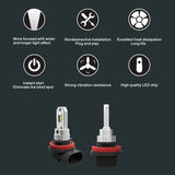H11 H8 H9 LED fog light bulb 6000K — view 5