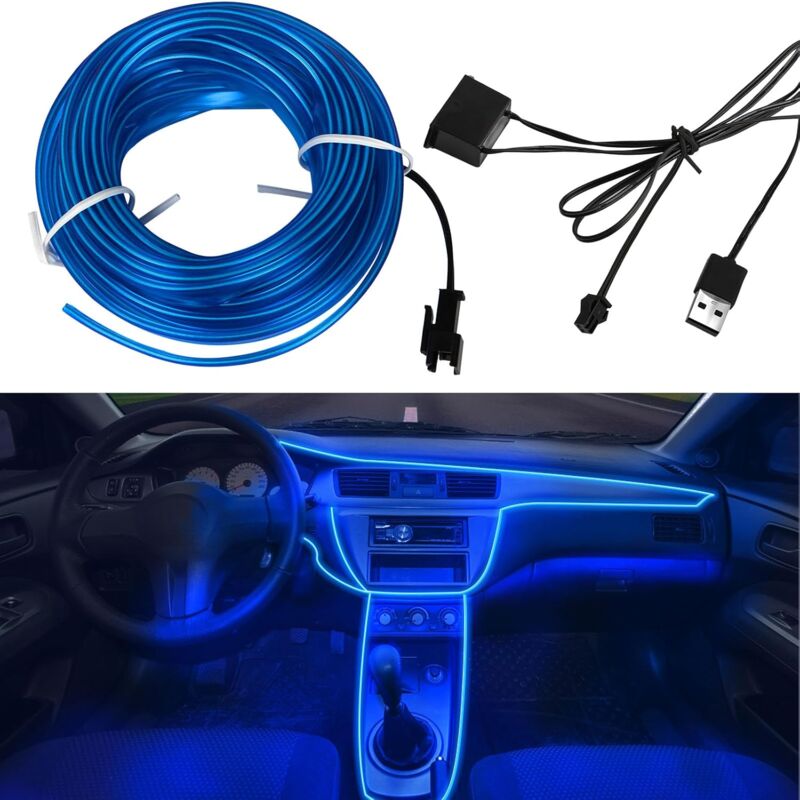 5m 5V EL wire LED car interior strip — view 2