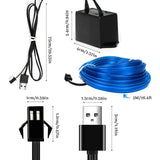 5m 5V EL wire LED car interior strip — view 3