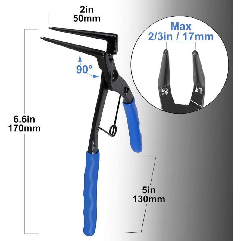 Internal circlip ring pliers — view 3
