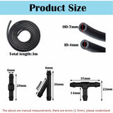 10 pcs windscreen washer hose kit — view 4