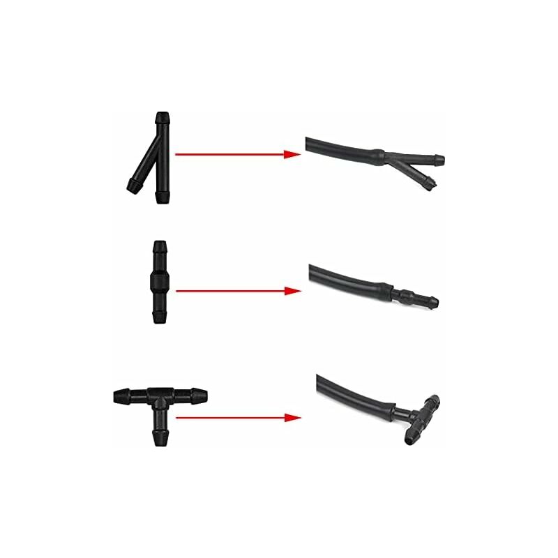 10 pcs windscreen washer hose kit — view 5