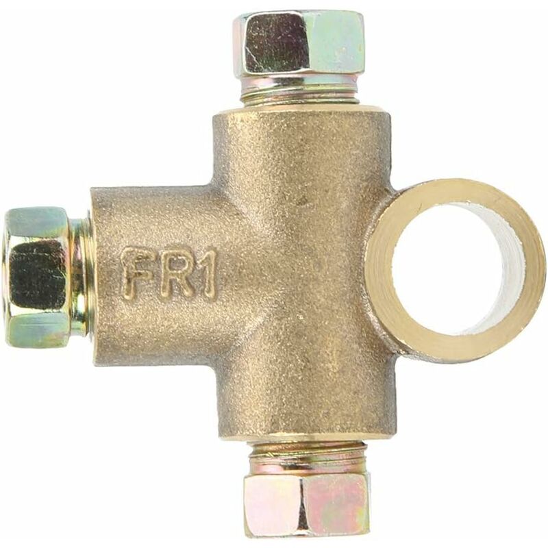 Brake Line Tee Pipe Connector T — view 2