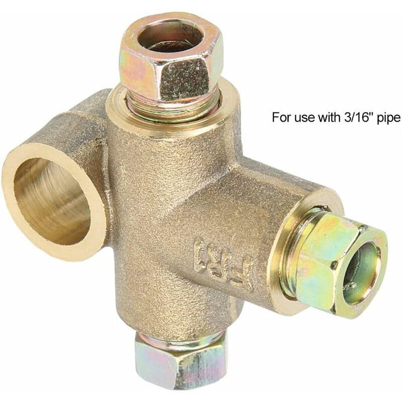 Brake Line Tee Pipe Connector T — view 3