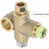 Brake Line Tee Pipe Connector T — view 3