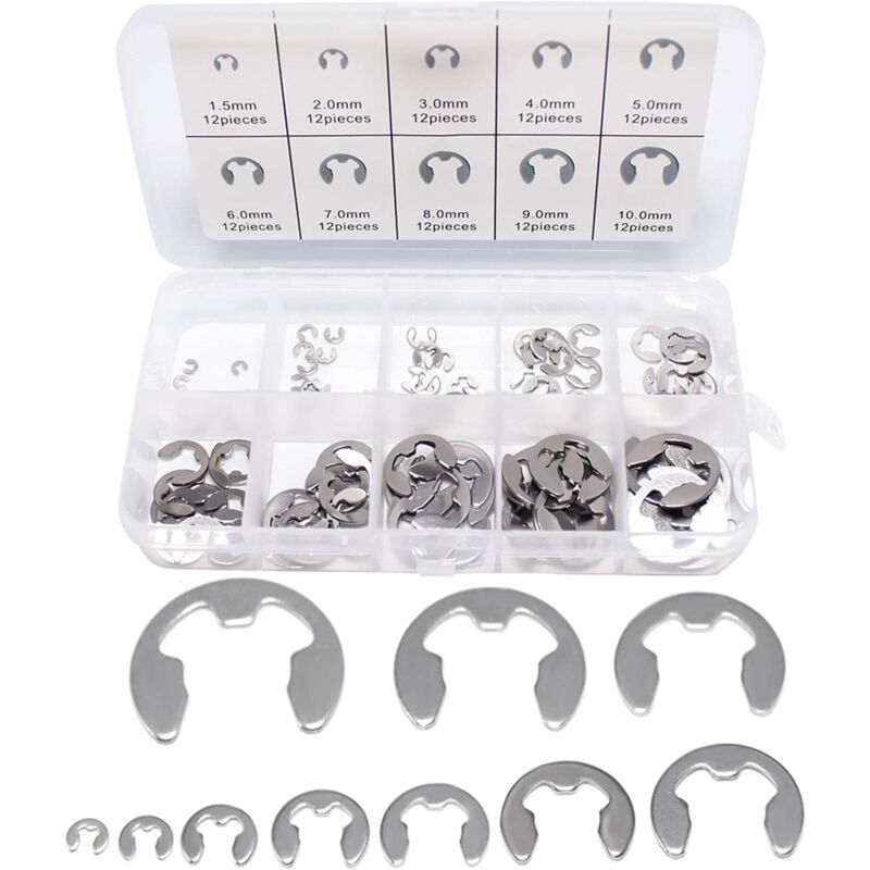 120 pcs 10 Different Sizes Stainless — view 2