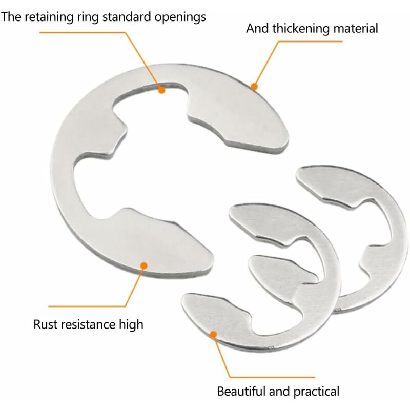 120 pcs 10 Different Sizes Stainless — view 3