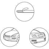 Car Bumper Protector 2 Pieces Universal — view 5