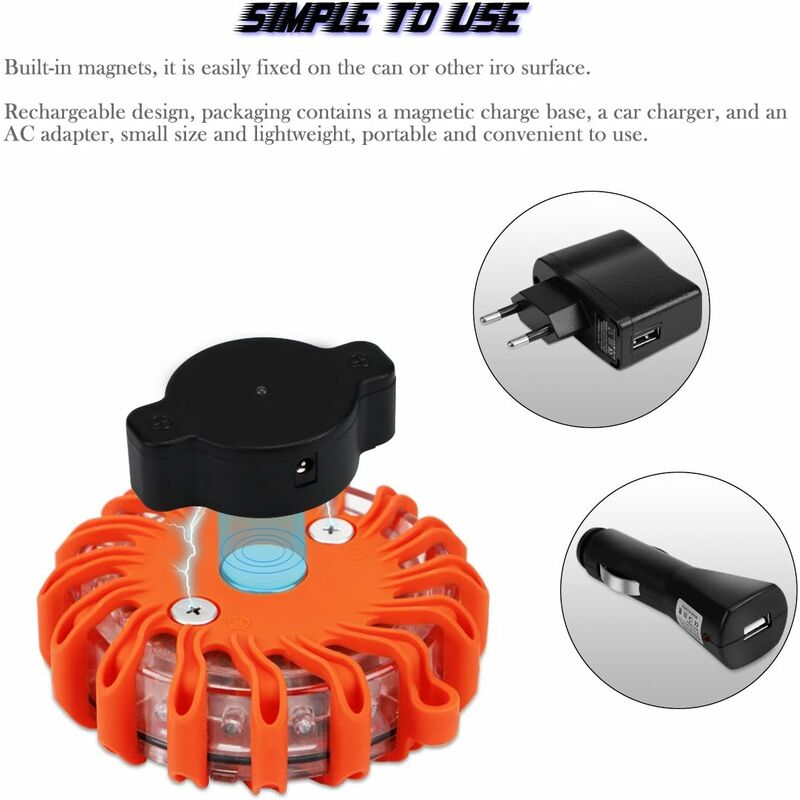 Aozbz Safety LED Road Signal Light — view 4
