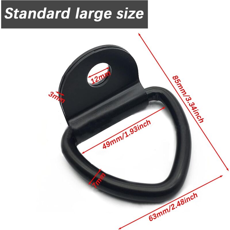 Lashing Ring 6 Pieces D-Ring Anchor — view 3