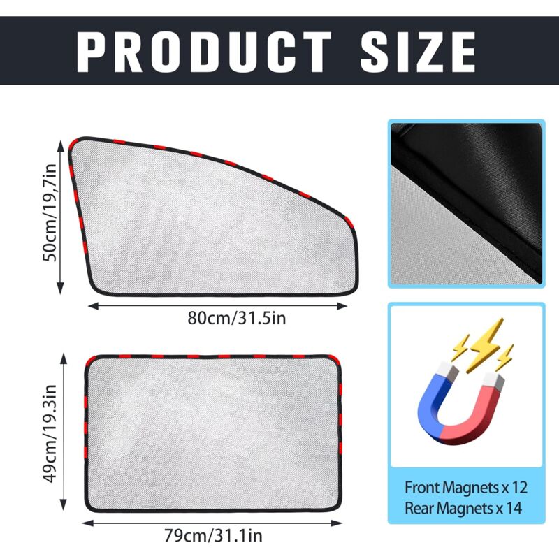 Car Sun Shade - Car Curtain — view 3