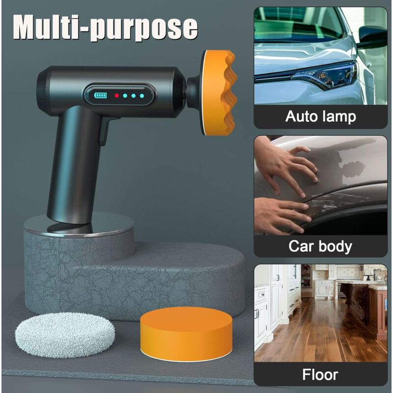 Portable Waxing Polisher With Polishing Pad — view 3