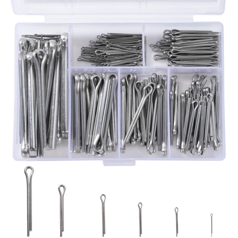 230 pcs Stainless Steel Cotter Pins — view 2